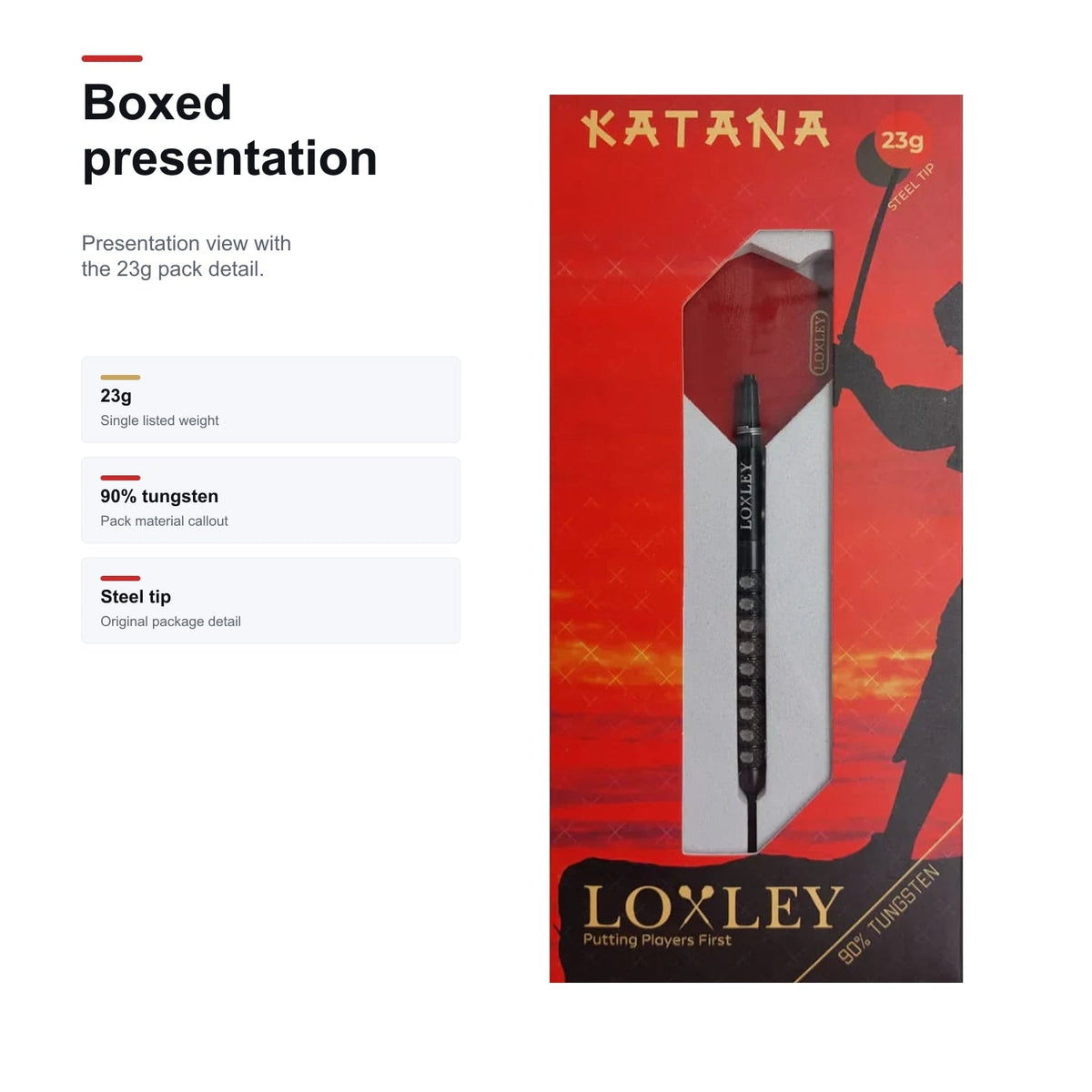 Loxley Katana 90% boxed presentation image