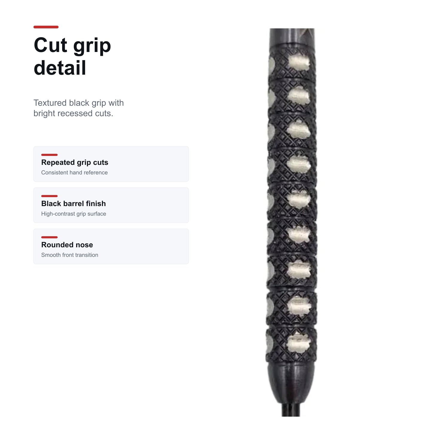 Loxley Katana 90% cut grip detail image