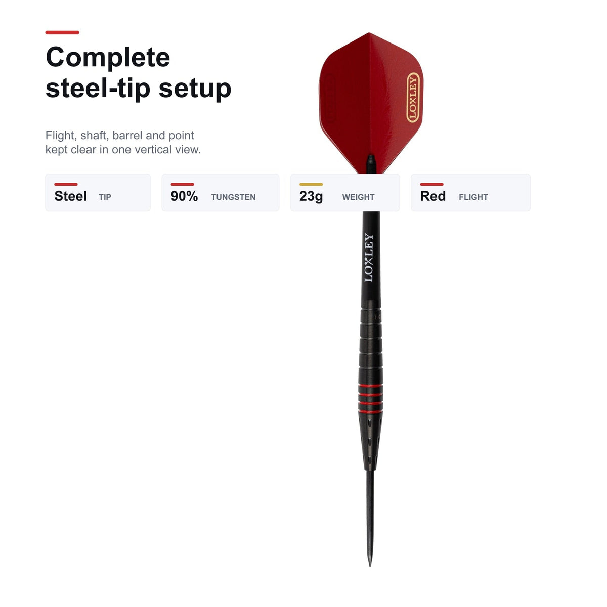 Loxley Psycho Bates 90% complete steel-tip setup image