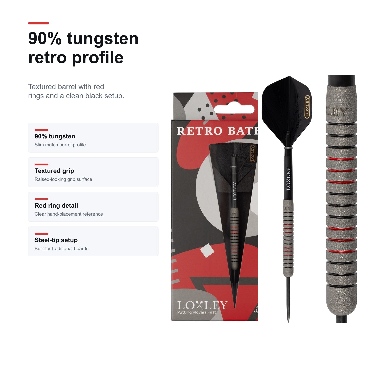 Loxley Retro Bates 90% tungsten retro profile image