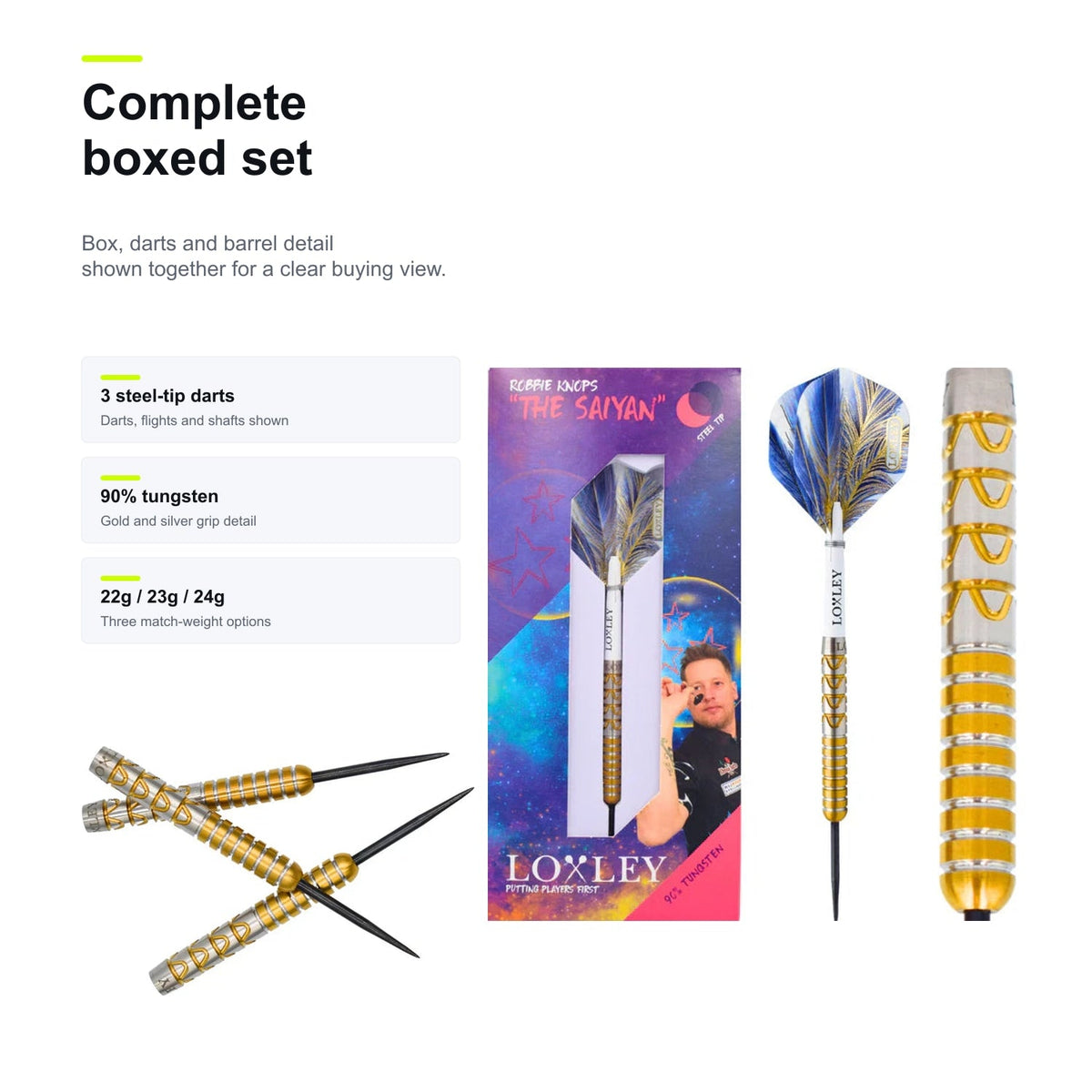 Loxley Robbie Knops The Saiyan 90% complete boxed set image