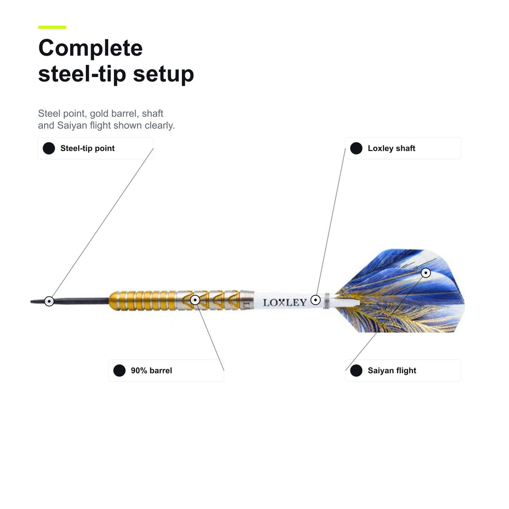 Loxley Robbie Knops The Saiyan 90% complete steel-tip setup image