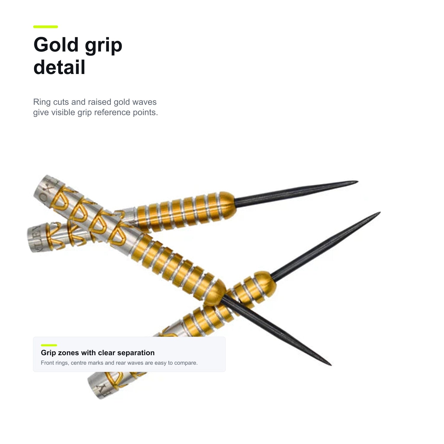Loxley Robbie Knops The Saiyan 90% gold grip detail image