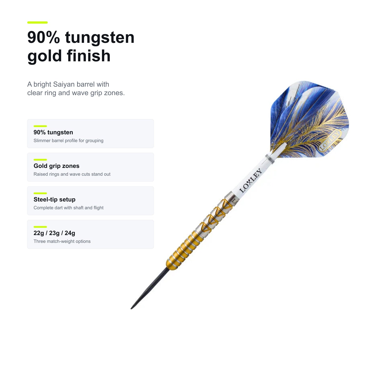 Loxley Robbie Knops The Saiyan 90% tungsten gold finish image