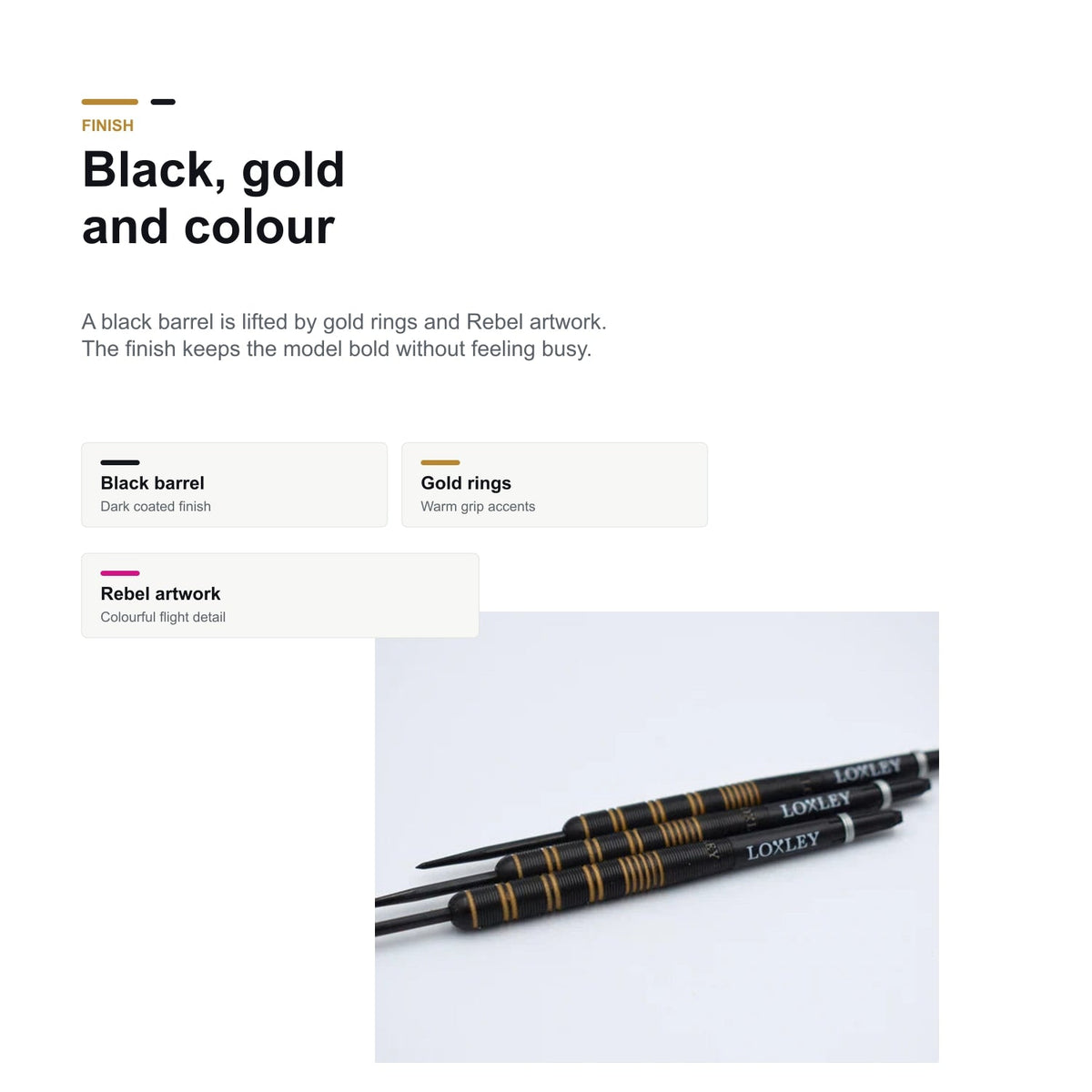 Loxley Ronny Huybrechts Rebel Edition 90% black gold and colour finish image