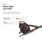 Loxley Ryan Searle Black 90% flight and shaft detail