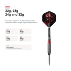 Loxley Ryan Searle Black 90% 22g 23g 24g and 32g darts