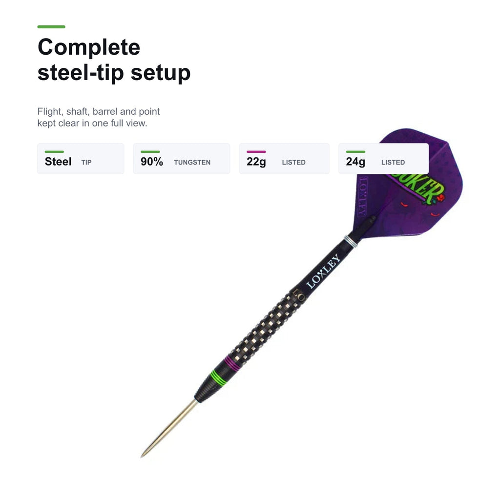 Loxley The Joker 90% complete steel-tip setup image