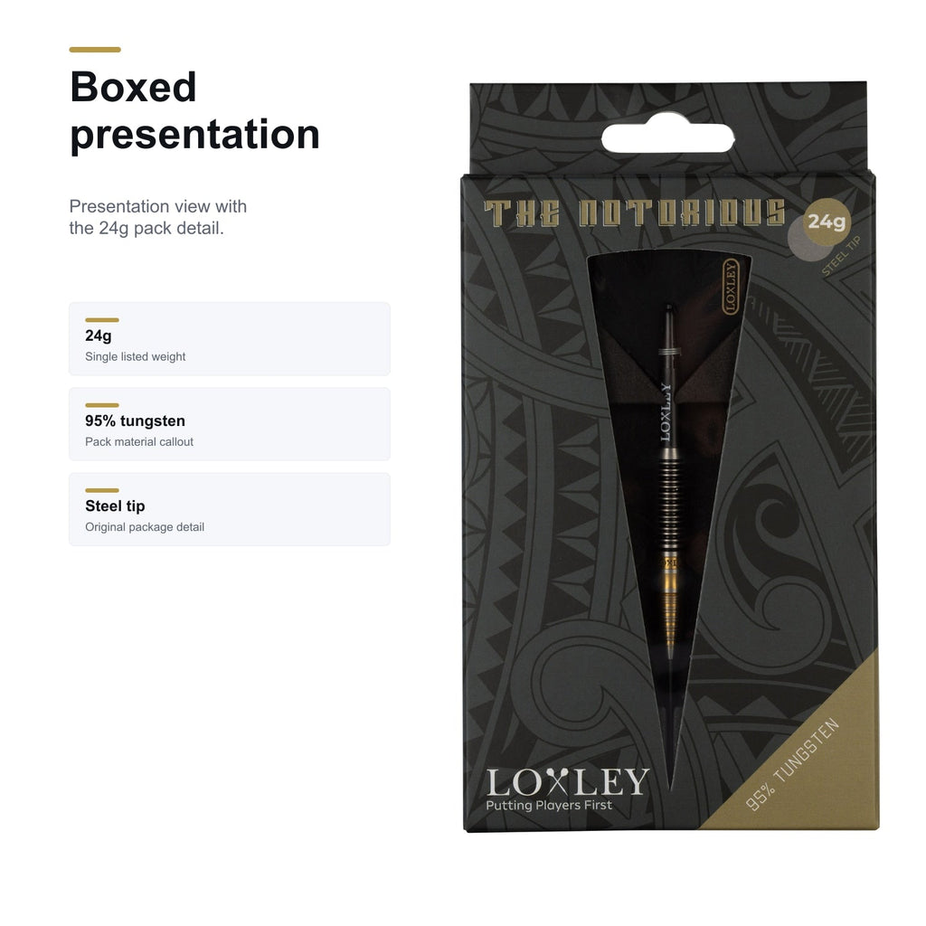 Loxley The Notorious 95% boxed presentation image