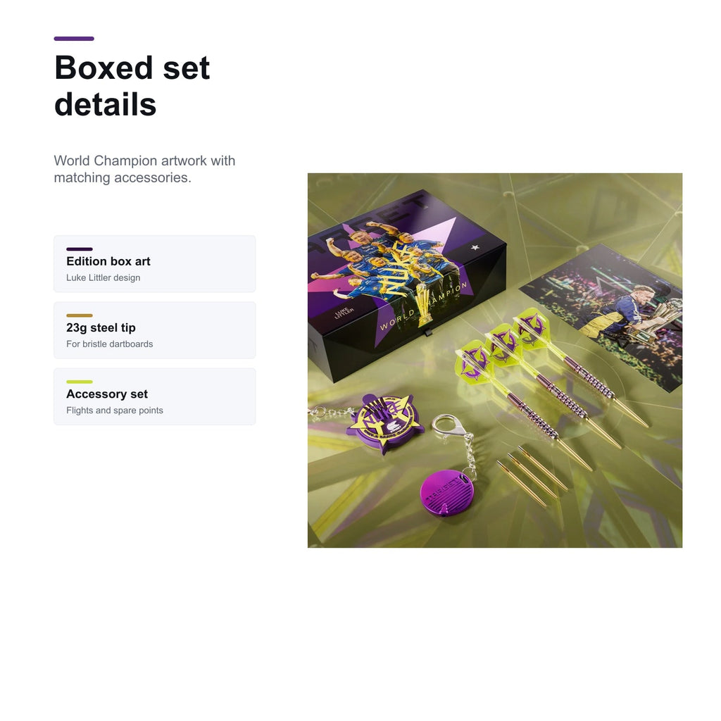 Luke Littler World Champion 2025 boxed set details
