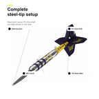 Luke The Nuke Littler Loadout 90% Tungsten Darts complete steel-tip setup image