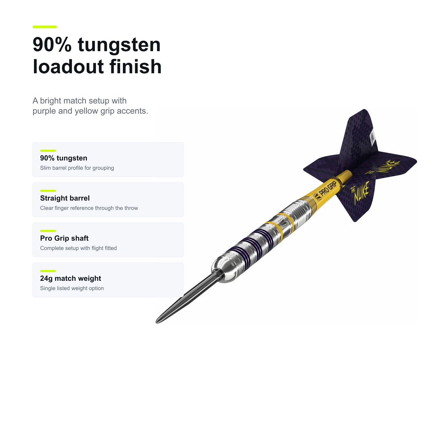 Luke The Nuke Littler Loadout 90% Tungsten Darts loadout finish image