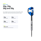 Mission Alan Soutar 90% 22g 24g 26g and 28g darts