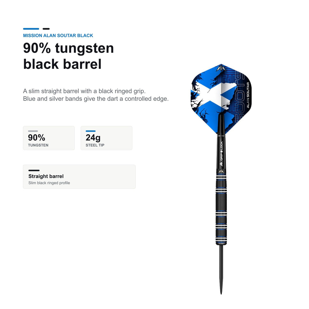 Mission Alan Soutar Black 90% tungsten black barrel image