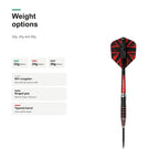 Mission Darryl Fitton 95% darts weight options