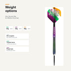 Mission John O'Shea 95% darts 22g 24g 26g weight options
