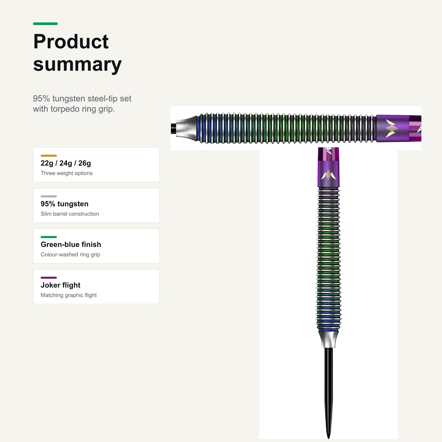 Mission John O'Shea 95% darts product summary