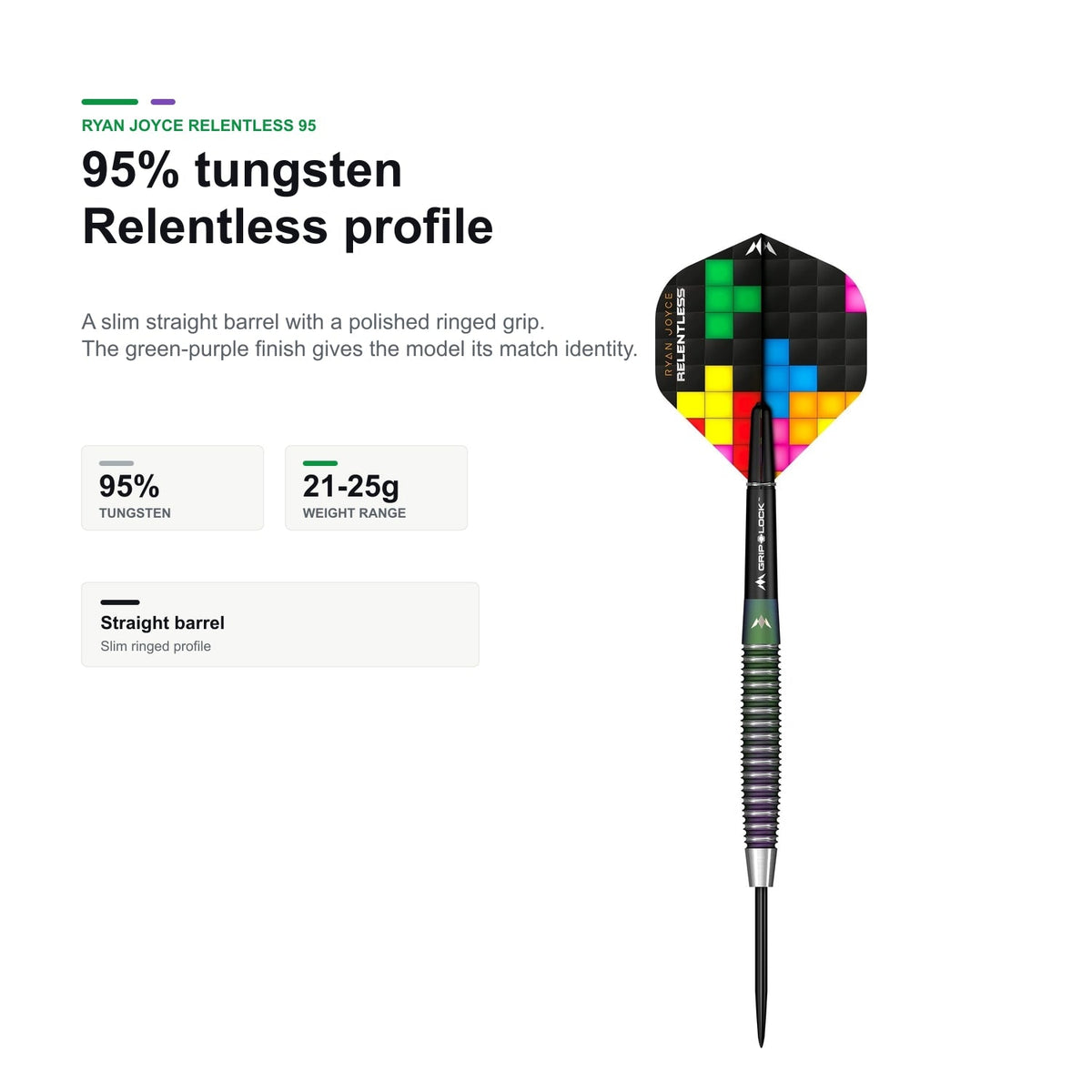Mission Ryan Joyce Relentless 95% tungsten profile product image