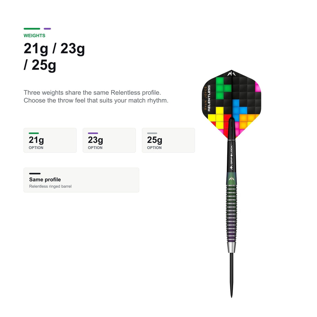 Mission Ryan Joyce Relentless 95% 21g 23g 25g weight range product image