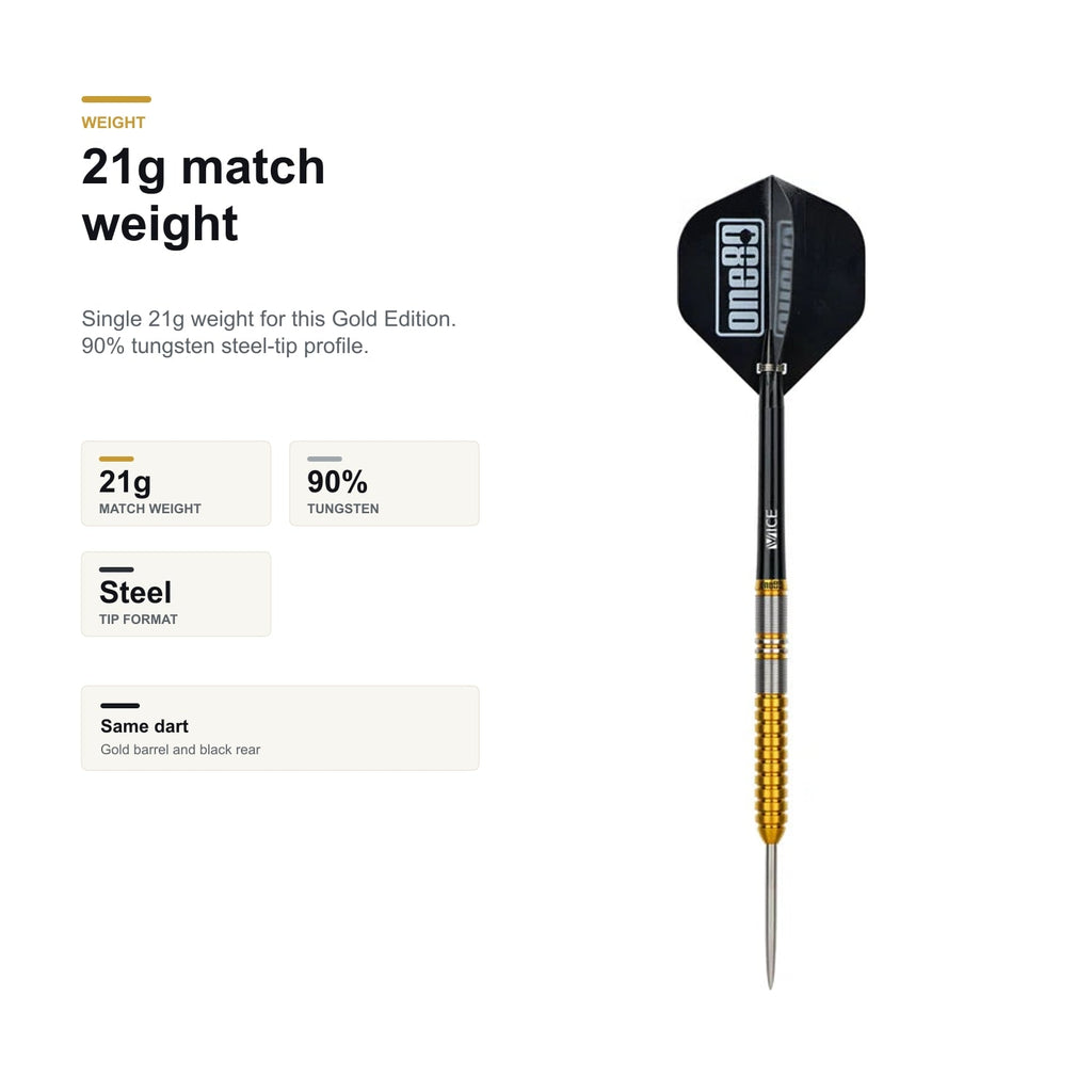 One80 Beau Greaves Gold Edition 90% 21g match weight