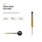 One80 Beau Greaves Gold Edition 90% gold black steel finish