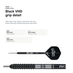 One80 Beau Greaves VHD Black Edition 90% black VHD grip detail