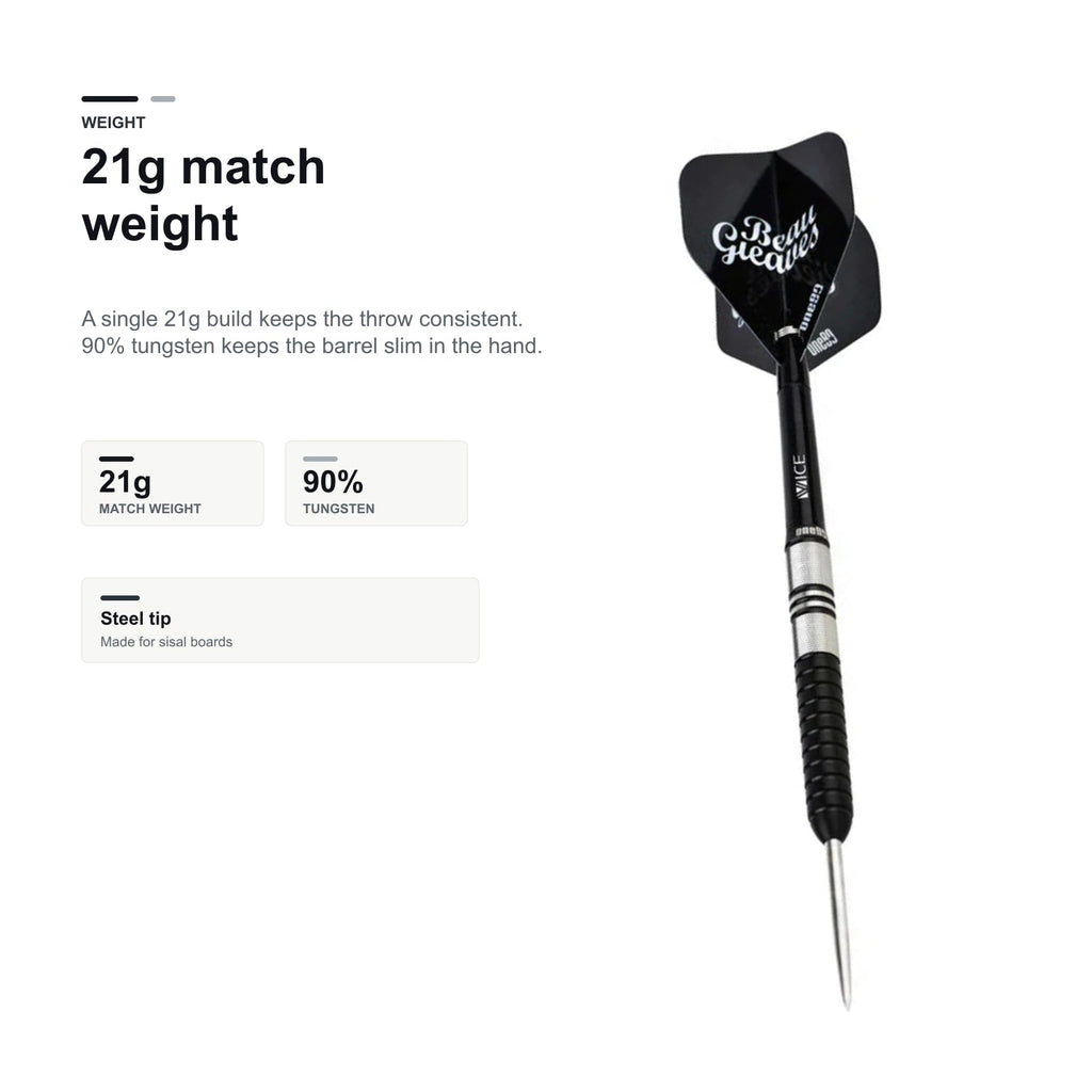 One80 Beau Greaves VHD Black Edition 90% 21g match weight