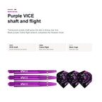 One80 Jelle Klaasen VHD 90% purple VICE shaft and flight detail