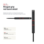 One80 Jim Williams Black & Red 80% barrel detail