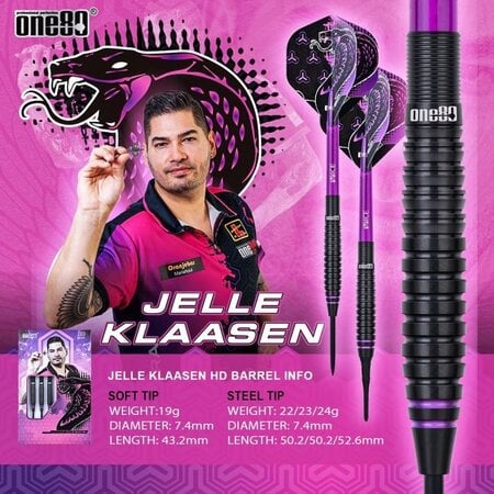 One80 Jelle Klaasen HD 80% GW Darts