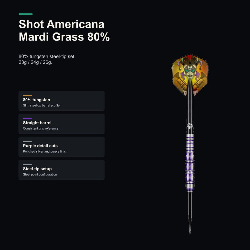 Shot Americana Mardi Grass 80% product profile