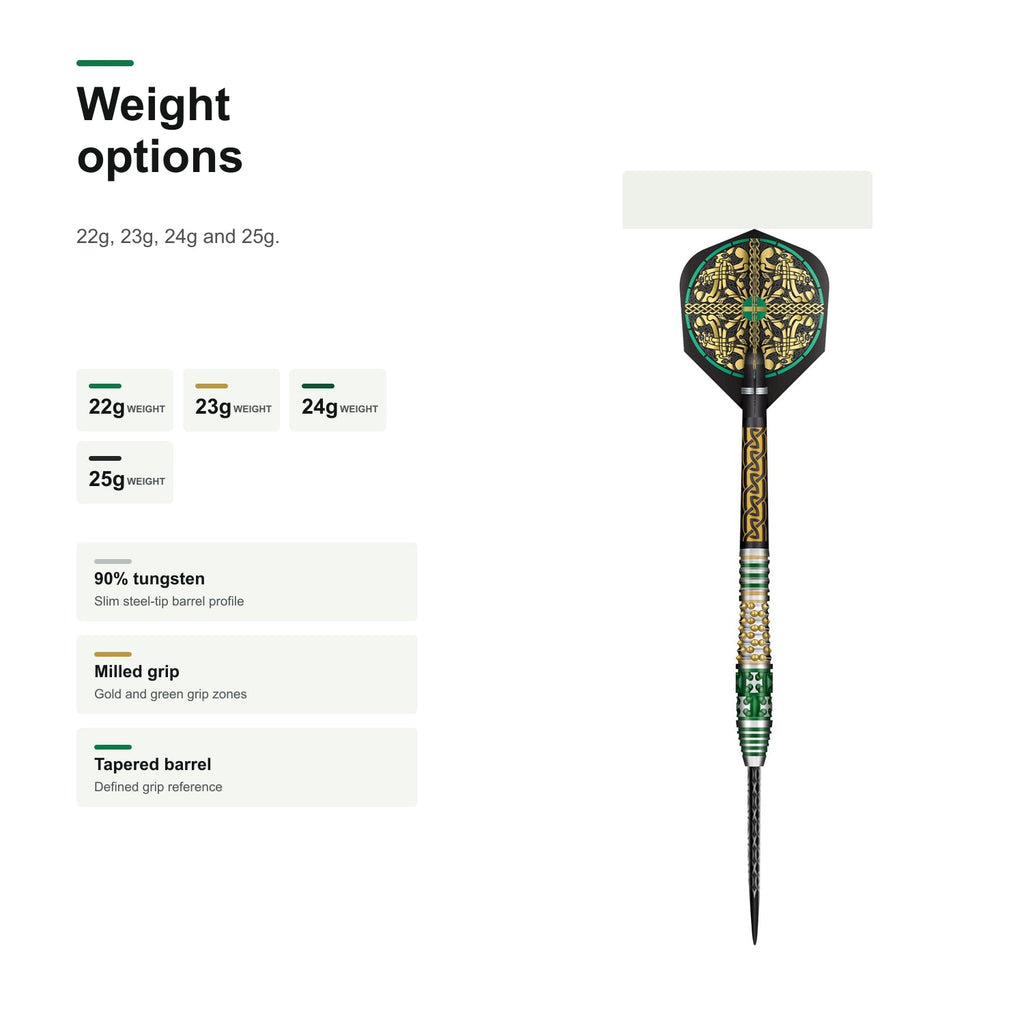 Shot Celt Cernunnos 90% Steeltip darts - 22g 23g 24g 25g weight options