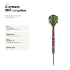 Shot Celt Claymore 90% Steeltip darts product profile