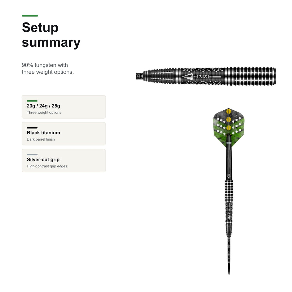 Shot Devon Peterson Courage 90% steeltip darts setup summary