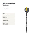 Shot Devon Peterson Wisdom 80% Steeltip darts product profile