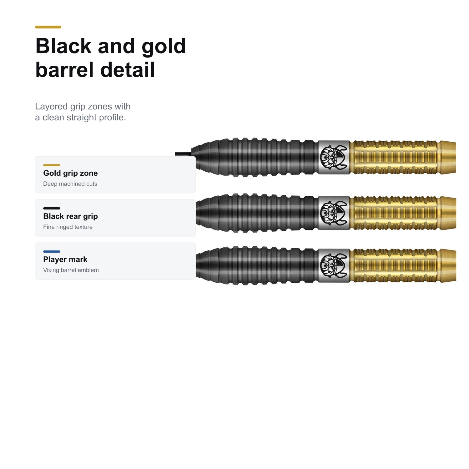 Shot Jitse van der Wal 90% black and gold barrel detail