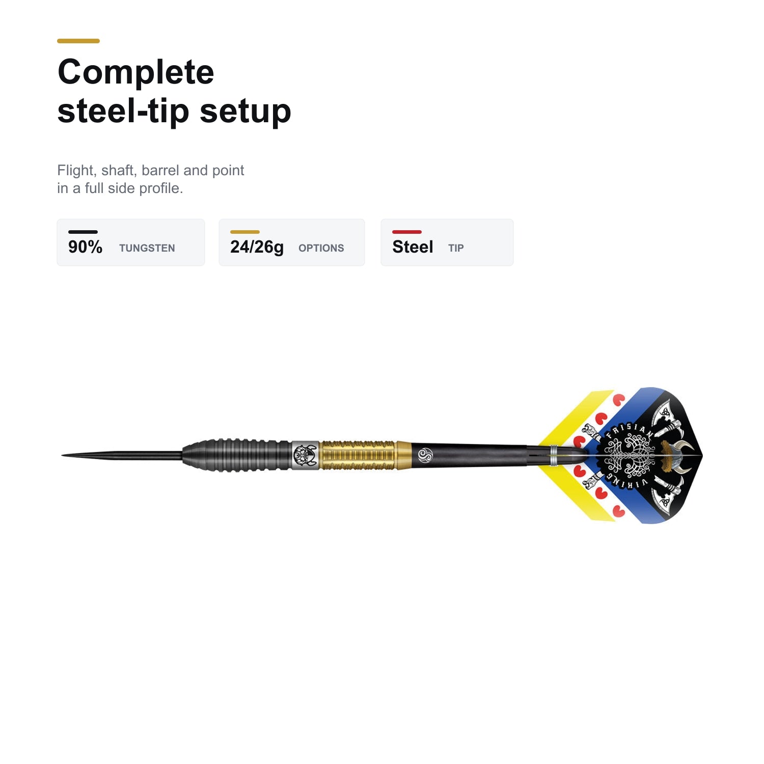 Shot Jitse van der Wal 90% complete steel-tip setup