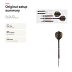 Shot Kyle Anderson The Original 90% Steeltip darts setup summary