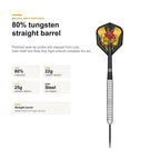Shot Michael Smith 80% Precision tungsten straight barrel profile