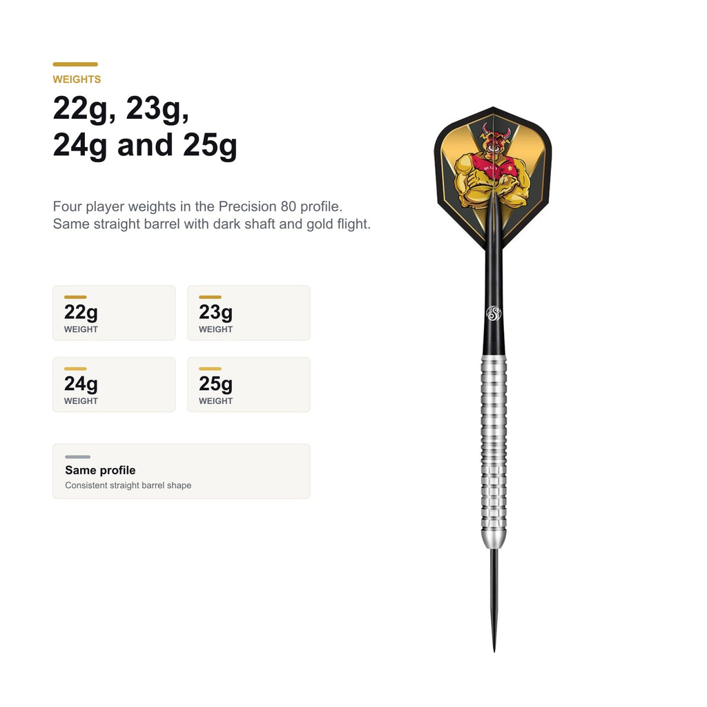 Shot Michael Smith 80% Precision 22g 23g 24g 25g weight options