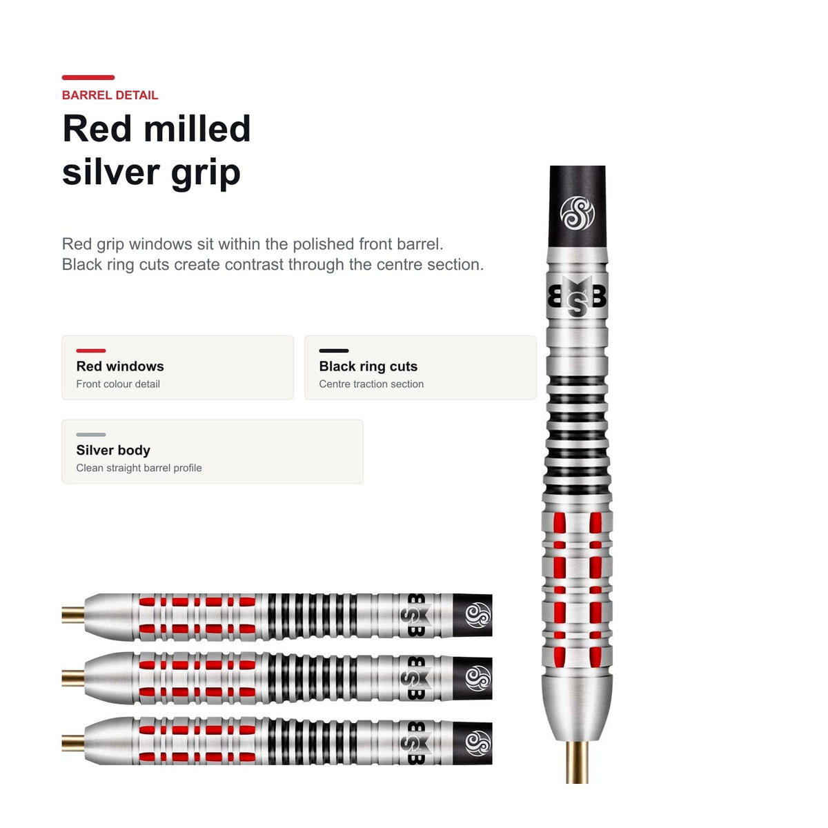 Shot Michael Smith 90% Believe red and silver barrel grip detail