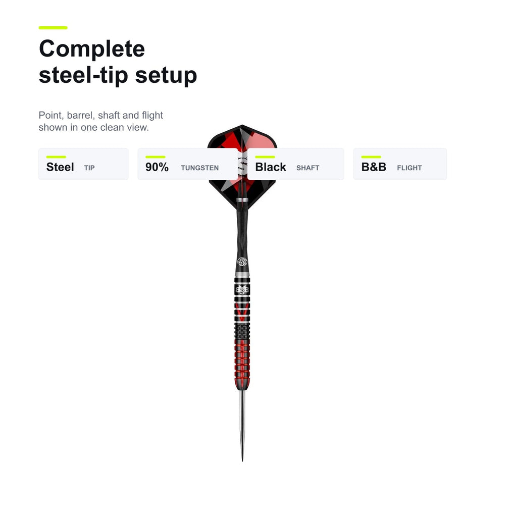 Shot Michael Smith 90% Defiant complete steel-tip setup image