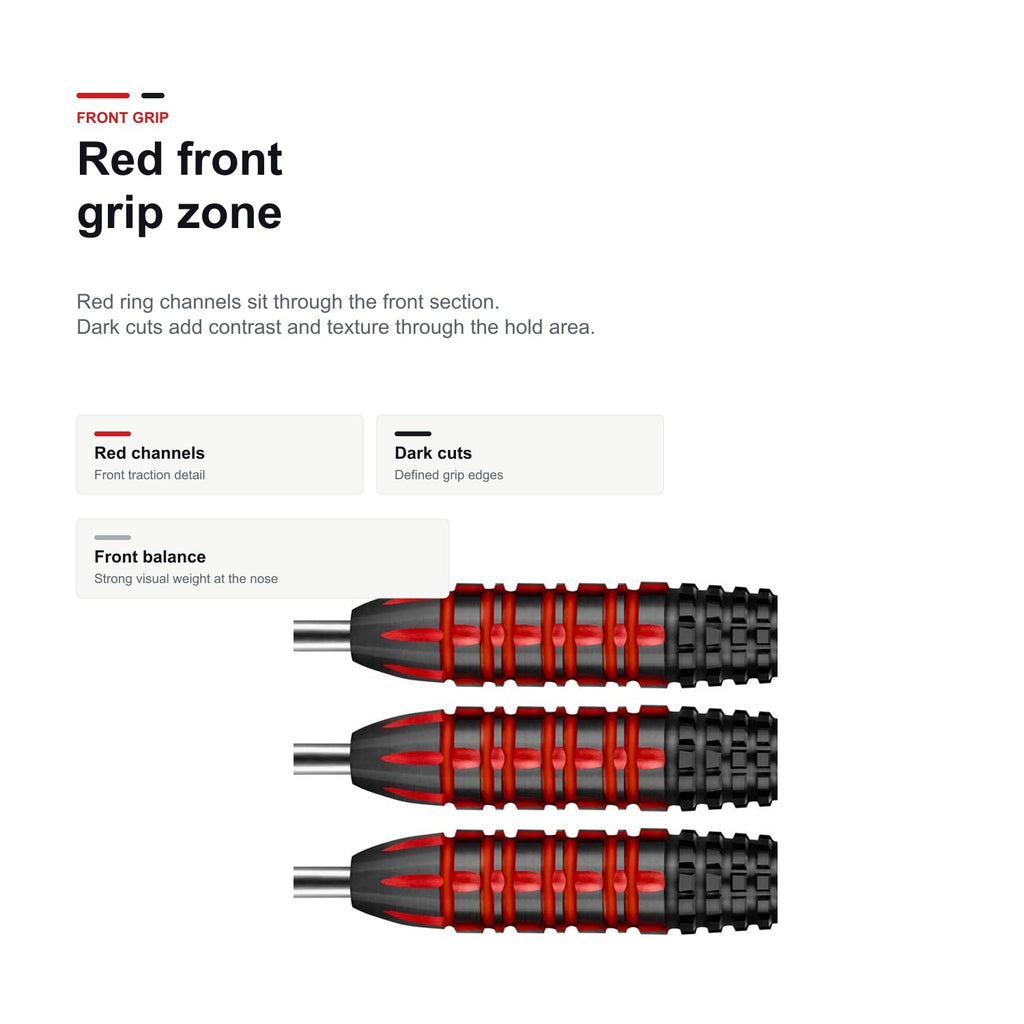 Shot Michael Smith 90% Tenacious red front grip detail