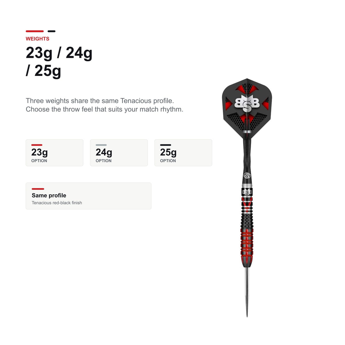 Shot Michael Smith 90% Tenacious 23g 24g 25g weight range product image