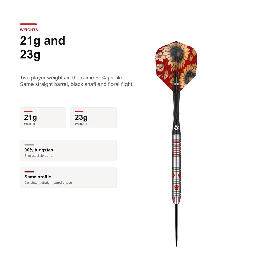 Shot Pro Series Barbora Hospodarska 90% 21g and 23g darts