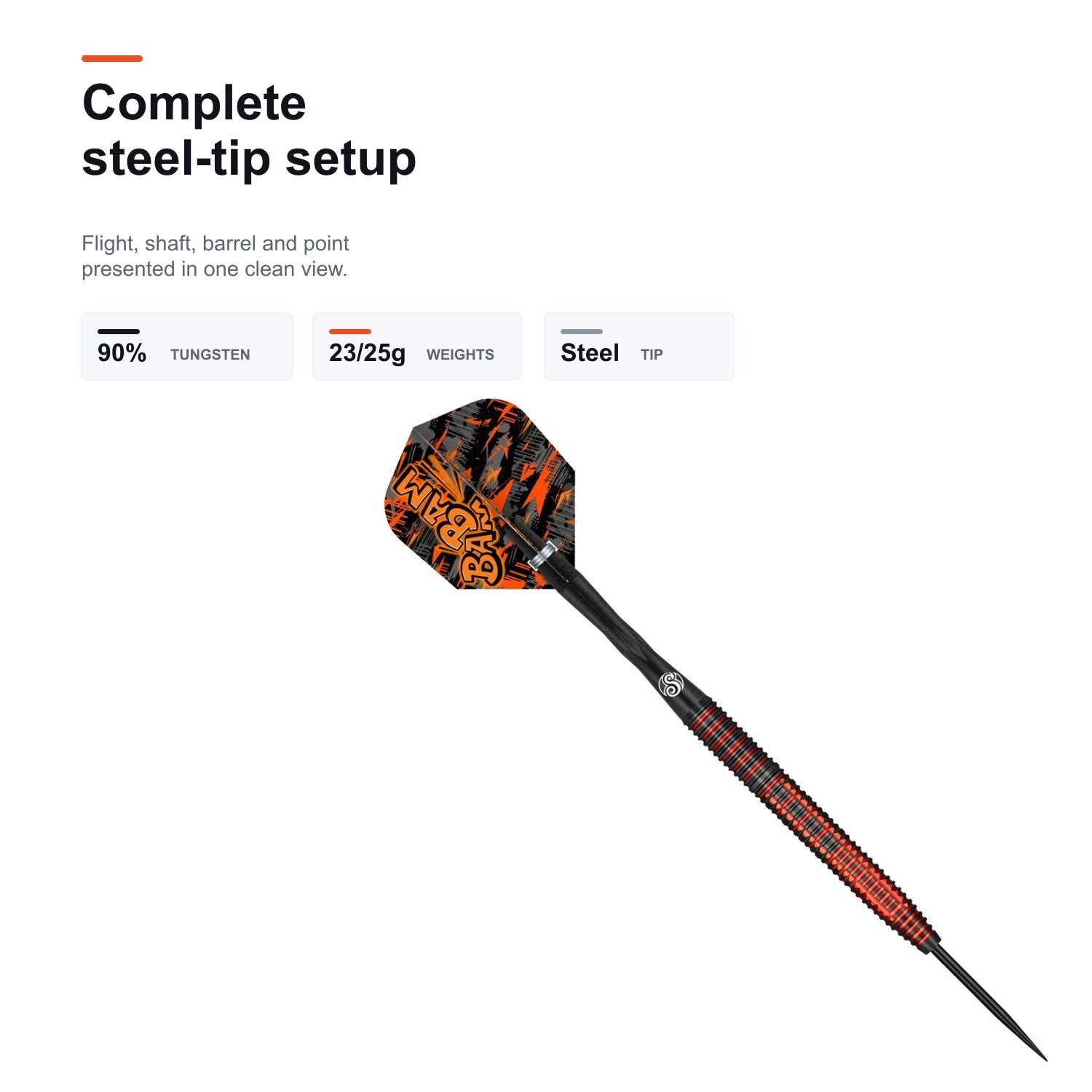Shot Pro Series Bradley Brooks complete steel tip setup