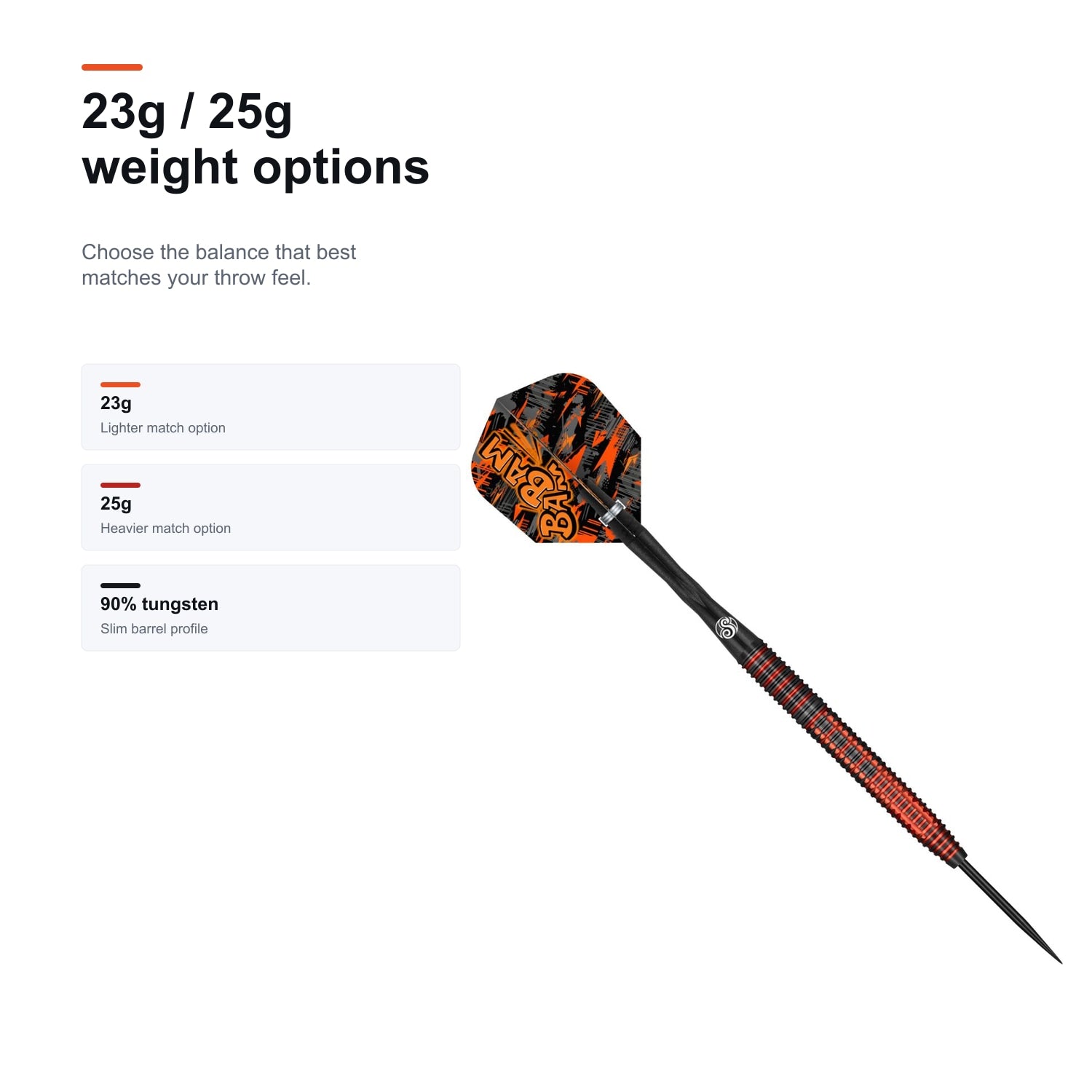 Shot Pro Series Bradley Brooks 23g and 25g weight options
