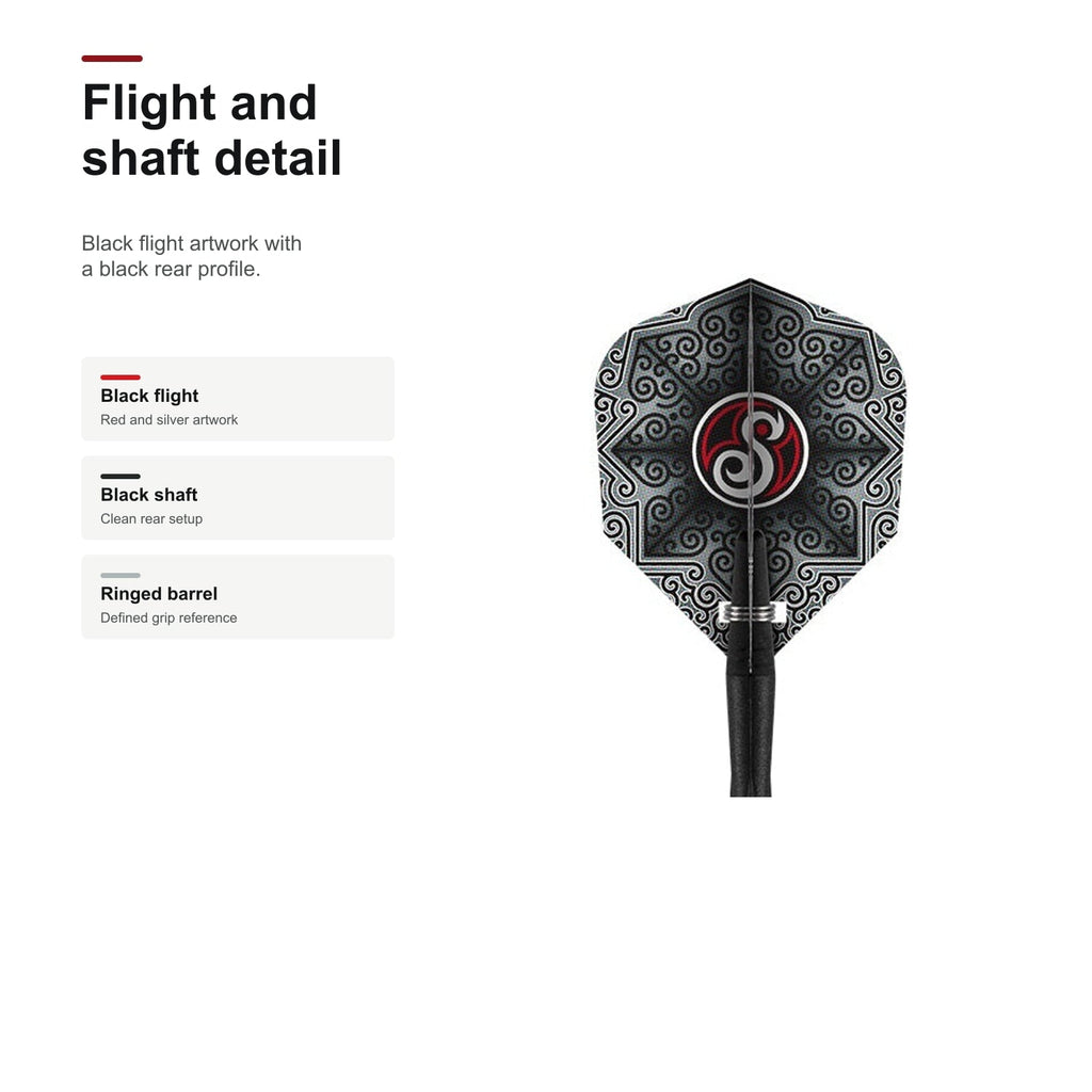 Shot Pro Series Haupai Puha 90% flight and shaft detail image