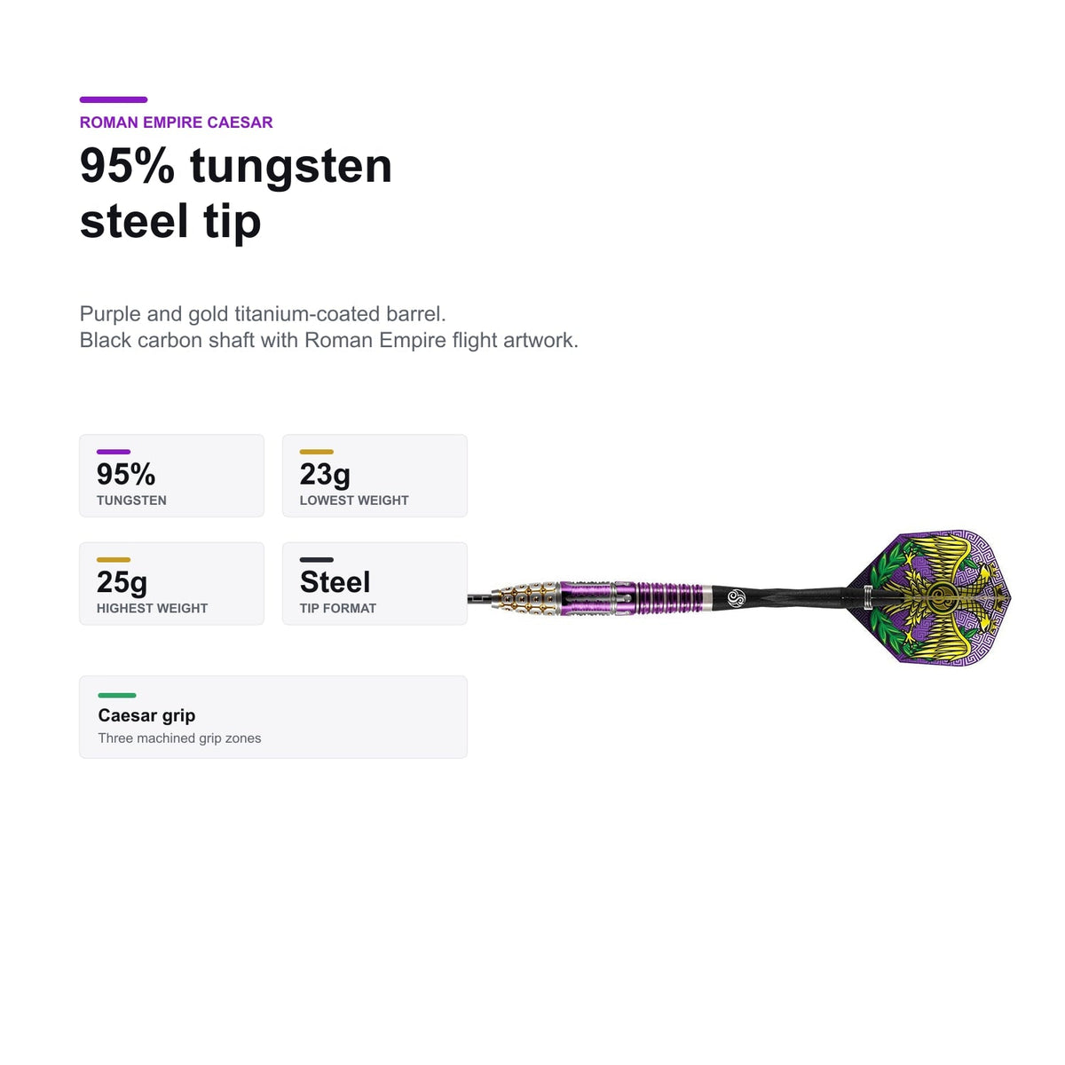 Shot Roman Empire Caesar 95% darts profile