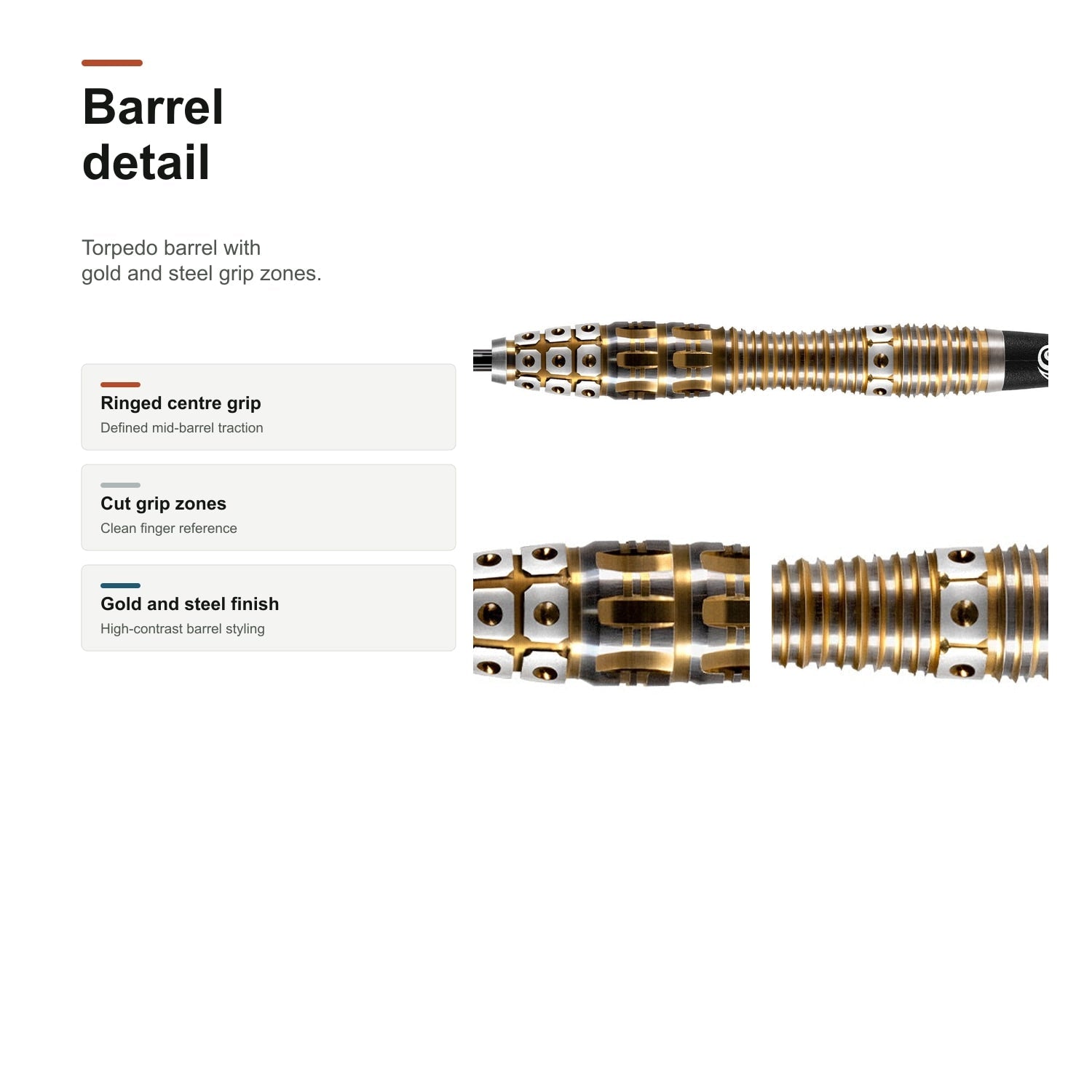 Shot Roman Empire Legion 90% gold and steel barrel detail